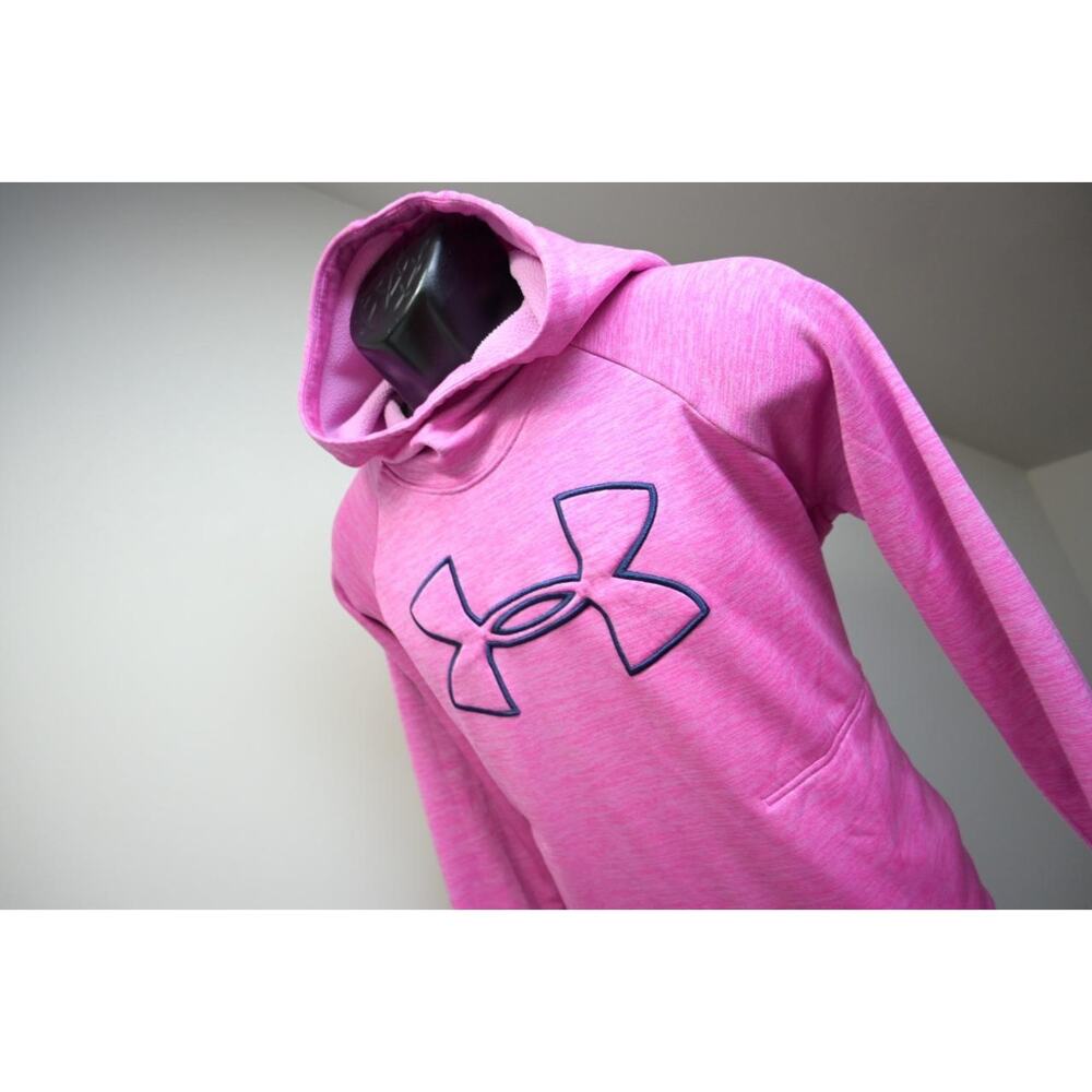 Under Armour‎ Hoodie Fleece ColdGear loose Pull Over Sweater Womens Sz Medium